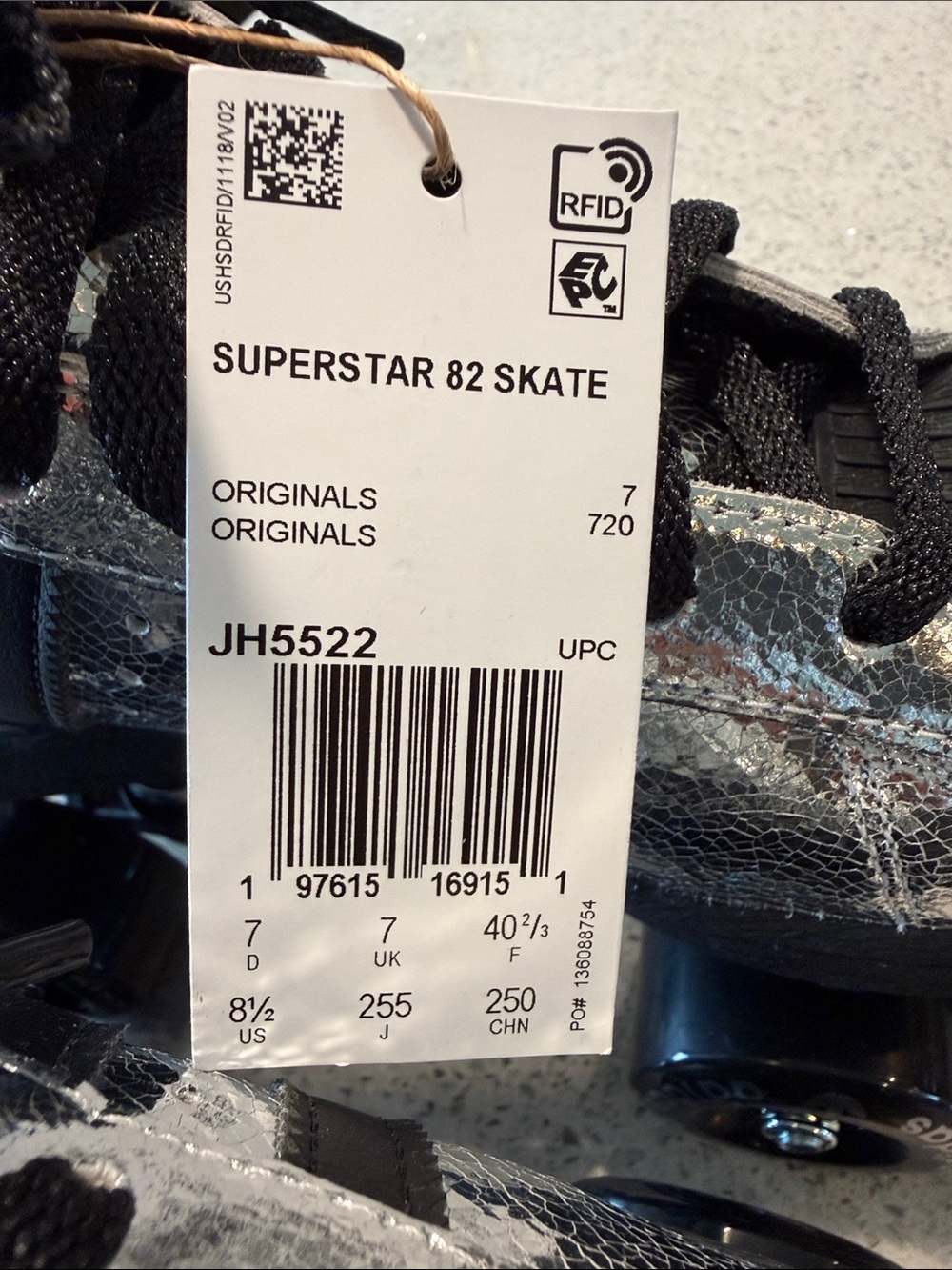 adidas Silver and Black Roller Skate Sneakers - Picture 11 of 11